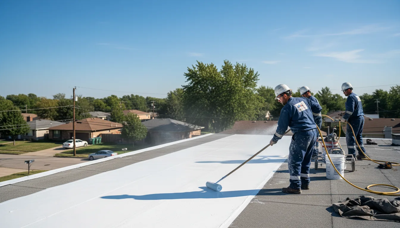 Commercial roof coating in Crozet, VA near me
